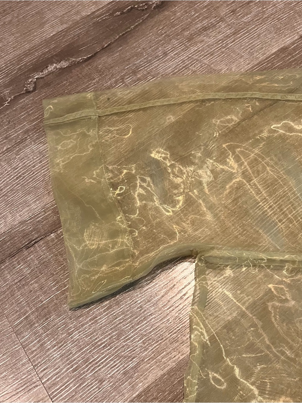 Eckhaus Latta SS18 float blouse made of sheer synthetic organza Sz S - Picture 4 of 10
